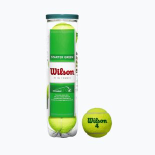 Dětská sada tenisových míčků Wilson Starter Play Green 4 ks žlutá WRT137400