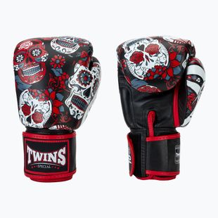 Boxerské rukavice Twins Special Fancy FBGVL3-53 Skull red/black