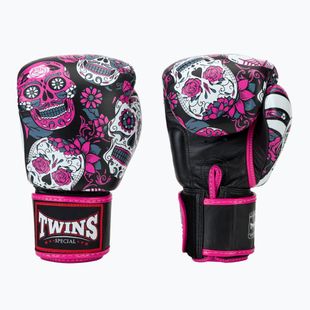 Boxerské rukavice Twins Special Fancy FBGVL3-53 Skull pink/black