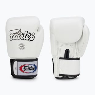 Boxerské rukavice Fairtex Universal "Tight-Fit" Design white
