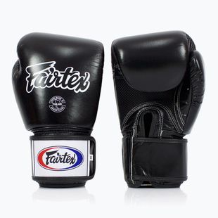 Fairtex Universal Prodyšné černé boxerské rukavice