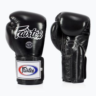 Boxerské rukavice Fairtex Super Sparring - Locked Thumb černé