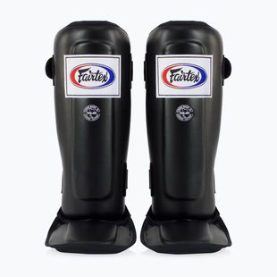 Dvojité polstrované chrániče holeně Fairtex In-Step černé