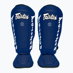 Odnímatelné chrániče holení Fairtex In-Step alias chrániče holenních kostí. "Twister" modrá