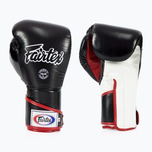 Stylové boxerské rukavice Fairtex Angular Sparring - uzamčený palec černá/bílá/červená