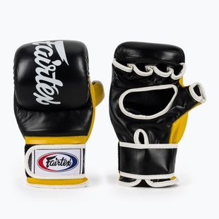 Fairtex Super Sparring Grapplingové rukavice černá/žlutá