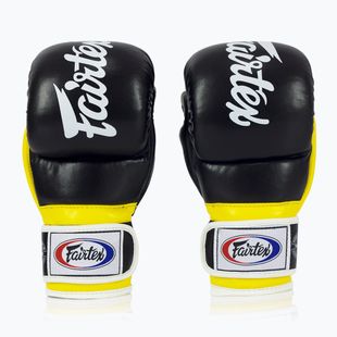 Fairtex Super Sparring Grapplingové rukavice černá/žlutá
