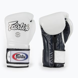 Boxerské rukavice Fairtex Heavy Hitter's Mexican Style white/blue