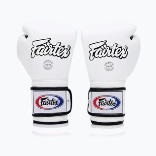 Boxerské rukavice Fairtex Heavy Hitter's Mexican Style white/blue