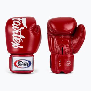 Boxerské rukavice Fairtex Deluxe Tight-Fit red
