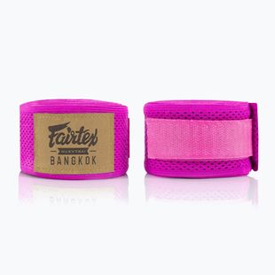 Boxerské bandáže Fairtex Elastic Handwraps 455 cm pink