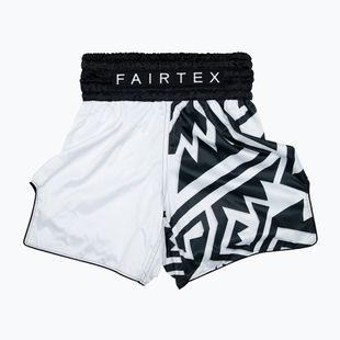 Boxerské šortky Fairtex Boxing BT2003 "Monochrome" white/black