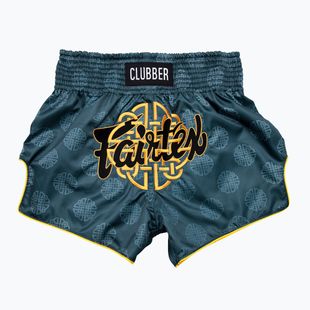 Tréninkové šortky Fairtex Muay Thai BS1915 'Clubber' pacific green