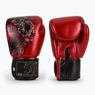 Červené boxerské rukavice Fairtex Golden Jubilee