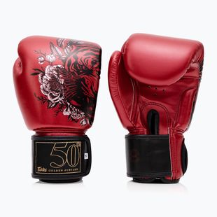 Červené boxerské rukavice Fairtex Golden Jubilee
