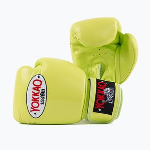Pánské boxerské rukavice YOKKAO Matrix lime punch 
