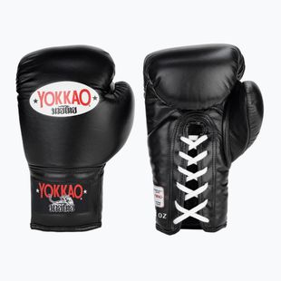 Pánské boxerské rukavice YOKKAO Matrix Lace Up black
