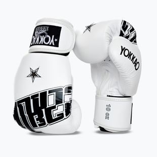 Boxerské rukavice YOKKAO Lettering Boxing white