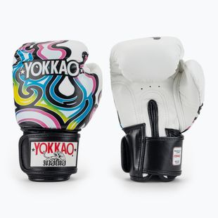 Pánské boxerské rukavice YOKKAO Flames white