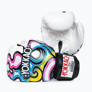 Pánské boxerské rukavice YOKKAO Flames white