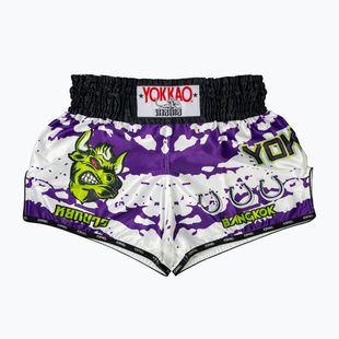 Pánské tréninkové šortky YOKKAO Angry Bull Muay Thai white