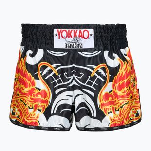 Pánské tréninkové šortky YOKKAO Dragon Muay Thai black/white