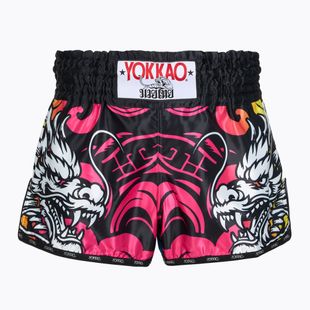 Pánské tréninkové šortky YOKKAO Dragon Muay Thai pink/blue