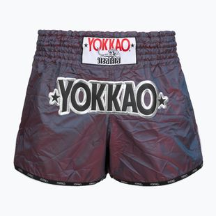 Pánské tréninkové šortky YOKKAO Lunar Muay Thai iridescent blue grey