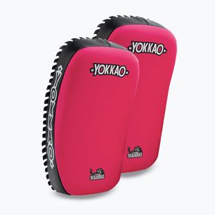 Tréninkové terče YOKKAO Freestyle Kicking Pads 2 pcs. fuchsia/black