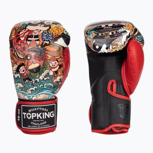 Boxerské rukavice Top King Boxing Culture black/red TKBGCT-SL-2C3