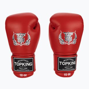 Top King Muay Thai Ultimate červené boxerské rukavice