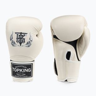 Top King Muay Thai boxerské rukavice Super Air bílé