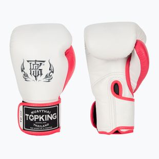 Boxerské rukavice Top King Boxing Reborn bílé/růžové
