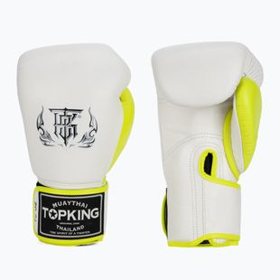 Boxerské rukavice Top King Boxing Reborn bílé/žluté