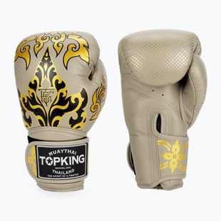 Boxerské rukavice Top King Kanok beige