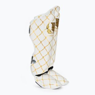 Chrániče holenních kostí a chodidel Top King Chain white/gold