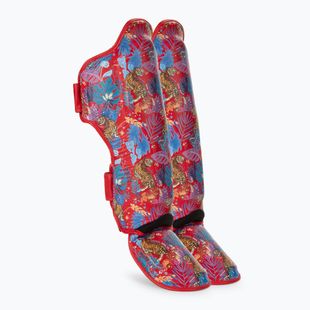 Chrániče holenních kostí a chodidel Top King Wild Tiger red