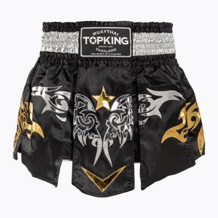 Tréninkové šortky Top King Thai Boxing black/white/gold