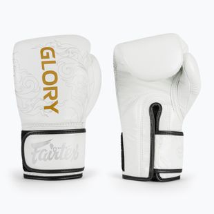 Boxerské rukavice Fairtex Glory Kickboxing Competition Training white