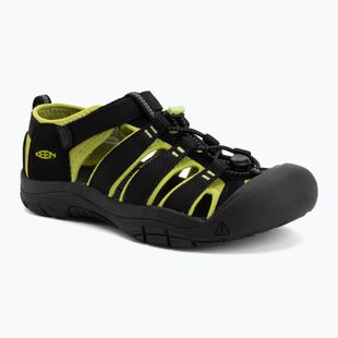 Dětské sandály KEEN Newport H2 black/lime green
