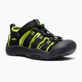 Dětské sandály KEEN Newport H2 black/lime green