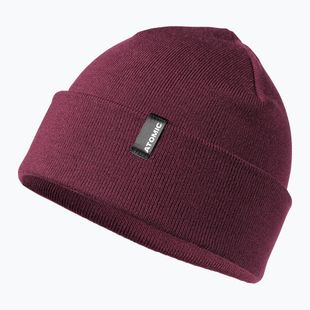 Zimní čepice  Atomic Alps Rolled Cuff Beanie maroon