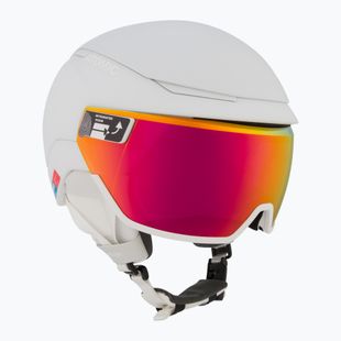 Lyžařská helma  Atomic Revent GT Amid Visor HD white heather/red hd