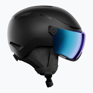 Lyžařská helma Atomic Revent Visor Stereo black/blue stereo