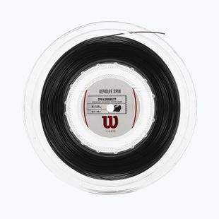 Tenisová struna Wilson Revolve Spin 16 200M černá WRZ907600