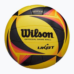 Míč na plážový volejbal Wilson OPTX AVP VB OFFICIAL GB yellow velikost 5