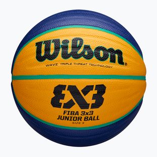 Dětský basketbalový míč   Wilson Fiba 3x3 Junior blue/yellow velikost 5