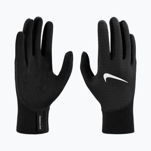 Dámské běžecké rukavice Nike Therma-Fit Pacer Sphere Midweight RG black/black/silver