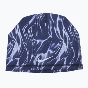 Čepice Nike Dri-Fit Peak Uncuffed Beanie Printed blue void/silver