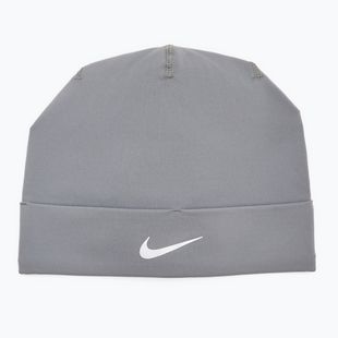 Čepice Nike Dri-Fit Peak Uncuffed Beanie smoke grey/silver